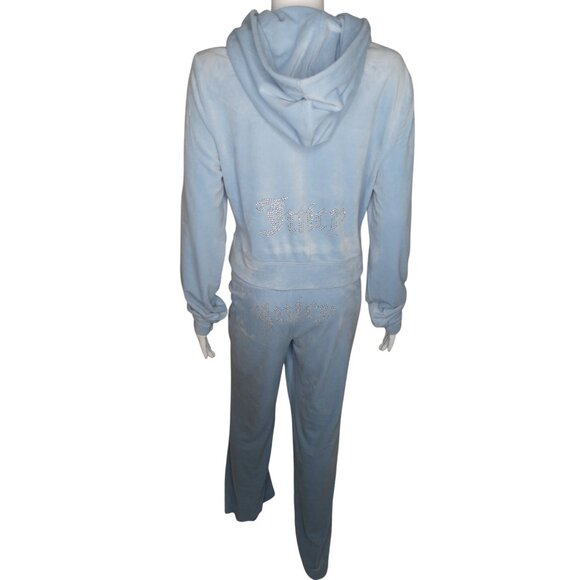Juicy Couture Women's OG Big Bling Velour Hoodie‎ Size L - Picture 8 of 11